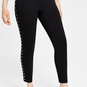Black Studded Women's Pants